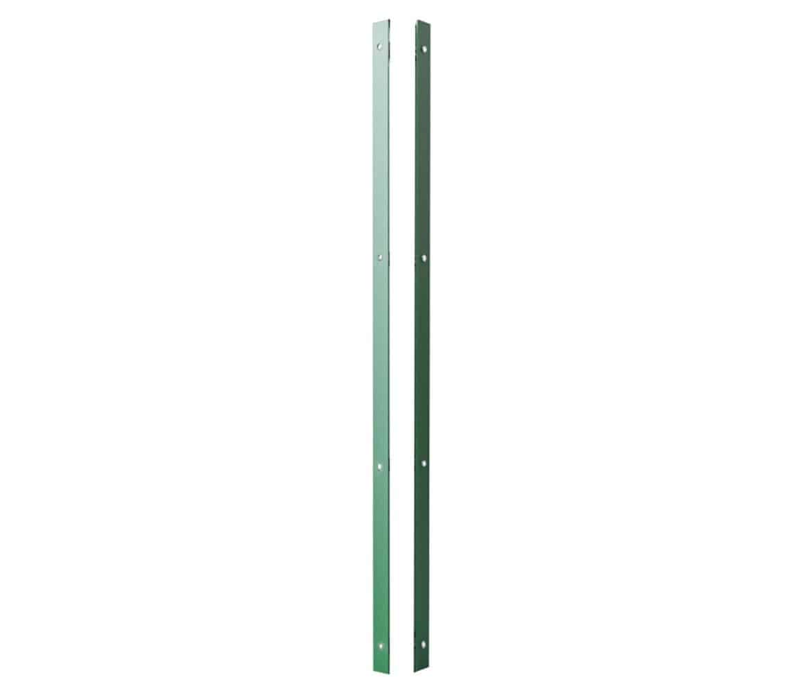 2x Abdeckleiste RAL 6005 Grün für Eckpfosten