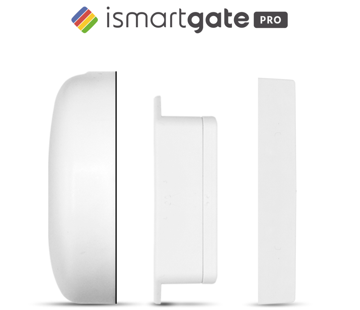 Aufbau: ismartgate PRO, Funksensor, Magnetsensor