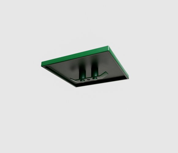 Pfostenkappe aus Aluminium 60x60 Grün RAL 6005