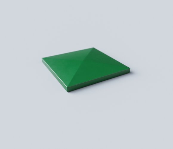 Pfostenkappe aus Aluminium 60x60 Grün RAL 6005