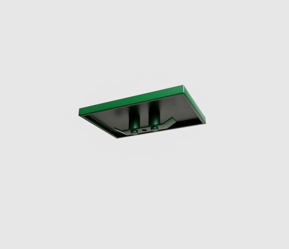 Pfostenkappe aus Aluminium 60x40 Grün RAL 6005