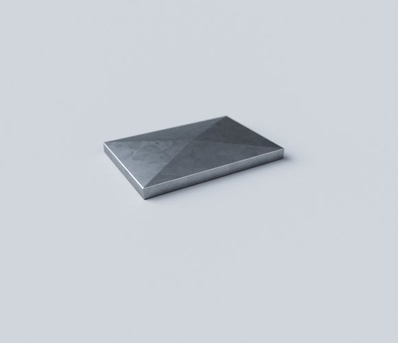 Pfostenkappe aus Aluminium 60x40 Feuerverzinkt