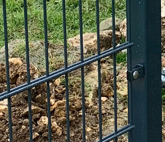 Wandanschlusswinkel Anthrazit RAL 7016 Zaun-Idee Montage