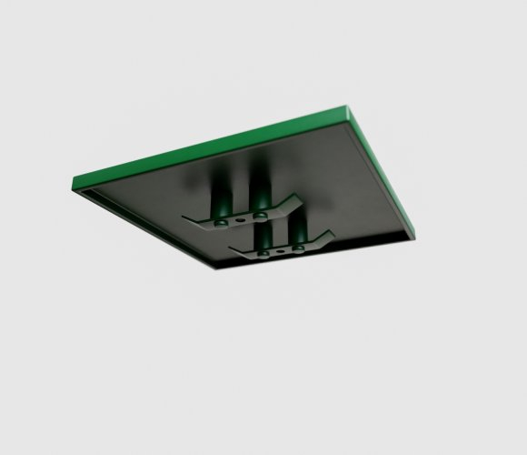 Pfostenkappe aus Aluminium 80x80 Grün RAL 6005