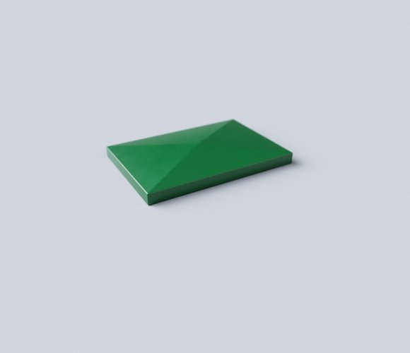 Pfostenkappe aus Aluminium 60x40 Grün RAL 6005