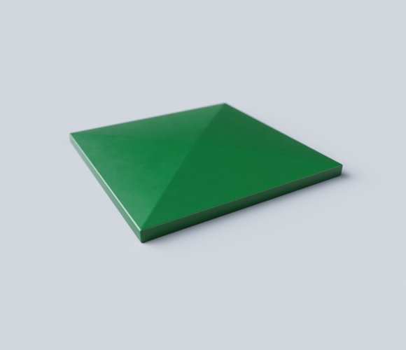 Pfostenkappe aus Aluminium 80x80 Grün RAL 6005