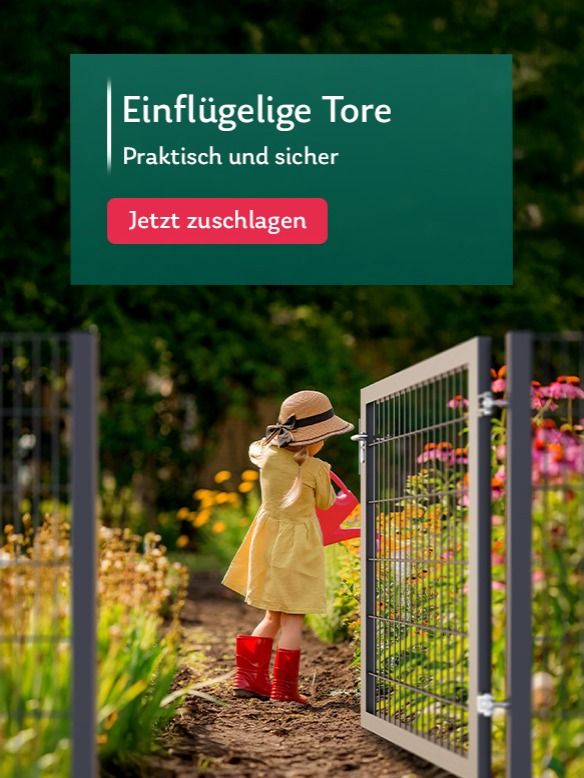 Einflügelige Tore